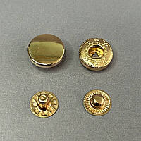 Кнопка таблетка-alfa 15 мм, упаковка 100 шт - золото