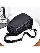 Сумка-слінг 33 х 20 х 10 см Weatro Чорна ssch-kit-0048, фото 6