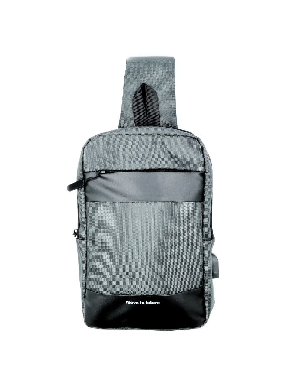 Сумка-слінг 31 х 21 х 7 см Weatro Сіра ssch-kit-0043, фото 1