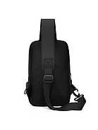 Сумка-слінг 31 х 21 х 7 см Weatro Сіра ssch-kit-0046, фото 2