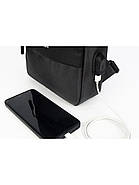 Сумка-слінг 31 х 21 х 7 см Weatro Сіра ssch-kit-0046, фото 7