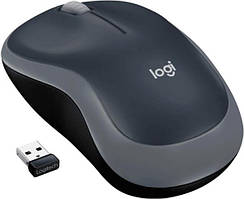 Мышь Logitech M185, Wireless, Gray (Refurbished)