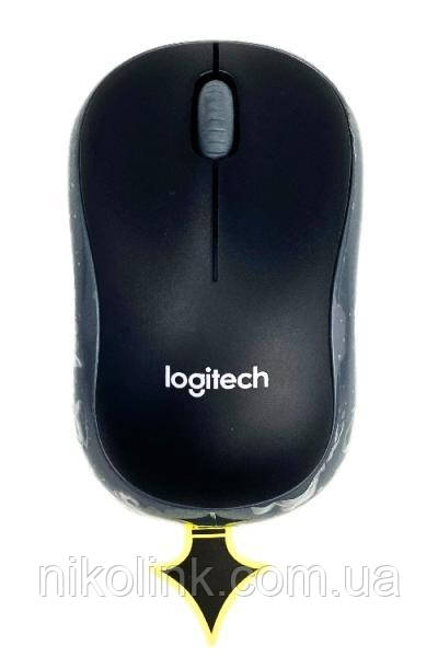 Мышь Logitech M185, Wireless, Black/Gray (Refurbished)