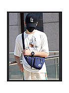 Сумка-слінг 35 x 20 x 5 см Weatro Синя ssch-kit-0039, фото 3