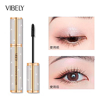 Туш для вій Vibely Diamond Mascara, подовження й об'єм, водостійка