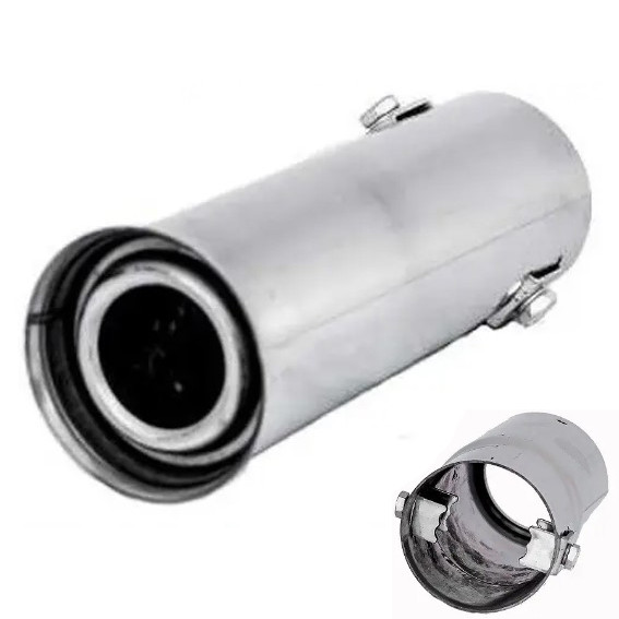 Насадка на глушник Elegant Кругла Ø 63 х 110 мм Хром (EL 106 031), фото 1