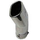 Насадка на глушник Elegant Вигнута овальна Ø 70 х 120-68 x 200 мм Хром (EL 106 024), фото 2