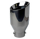 Насадка на глушник Vitol 203x114x76 мм Темний Хром (НГ-1017-BK), фото 4