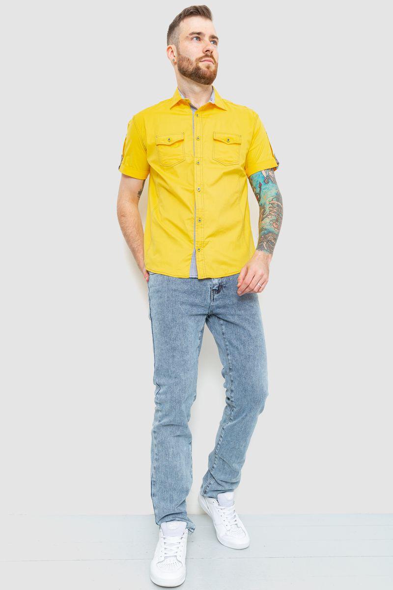 Рубашка мужская однтонная желтый 186R7114 Ager S ZR, код: 8229405 - фото 2 - id-p2111887834