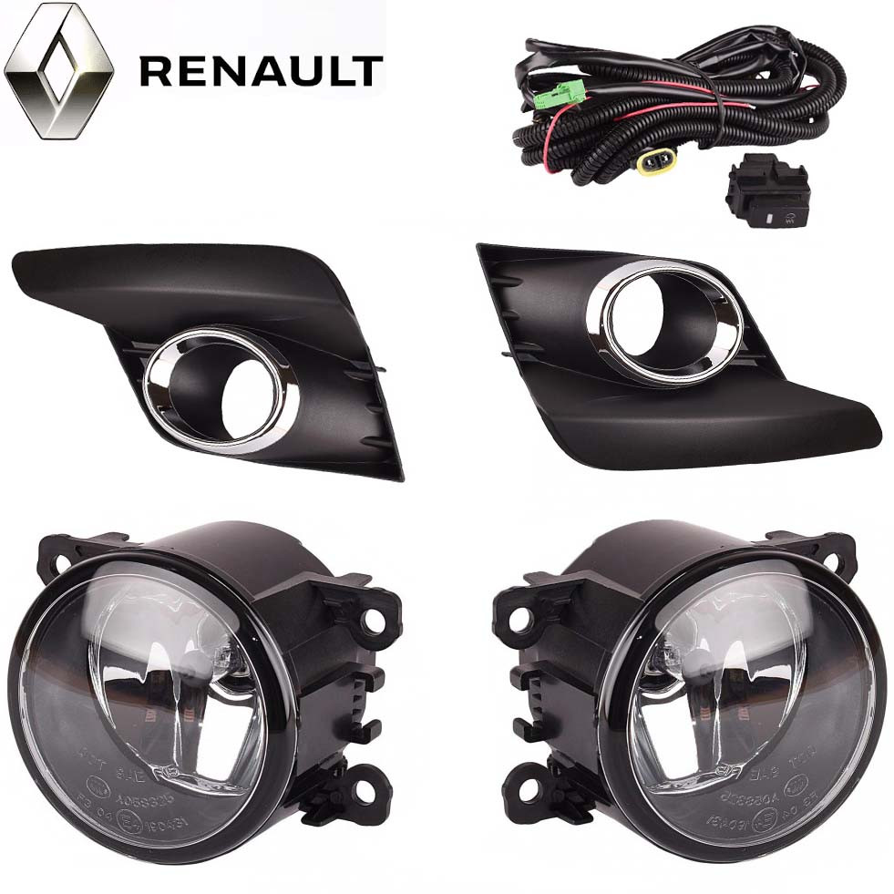 Протитуманні фари для Renault Logan Sandero 2017- H11 55W з проводкою Комплект (RN-9056), фото 1