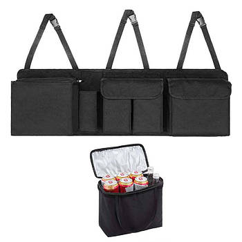 Сумка Органайзер в Багажник на Спинку Сидіння 93x29 см (Сумка холодильник) Оксфорд 600D (YT-4191)