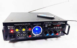 Підсилювач звуку Boschmann AV-339BT + USB + КАРАОКЕ 2мікрофони Bluetooth