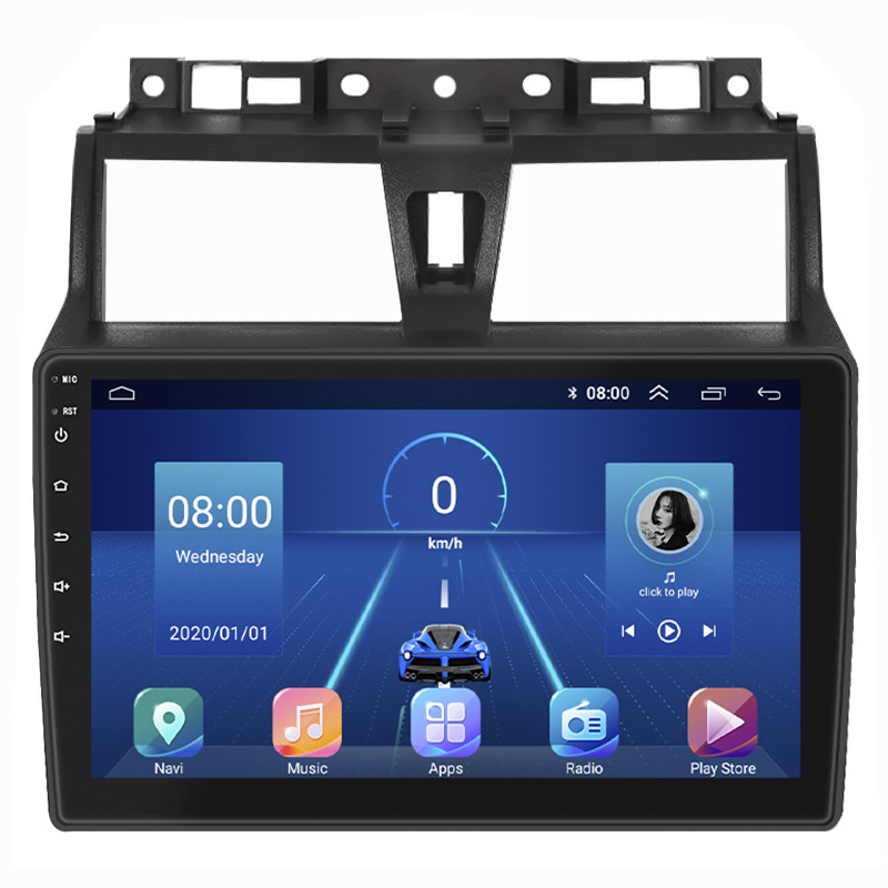 Штатна магнітола Lesko для Geely Emgrand EC7 2016-2018 екран 9" 6/128Gb 4G Wi-Fi GPS Top