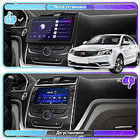 Штатна магнітола Lesko для Geely Emgrand EC7 2016-2018 екран 9" 6/128Gb 4G Wi-Fi GPS Top 3шт, фото 3