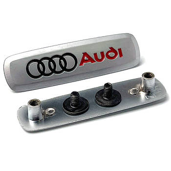 Емблема шильдик Audi для автомобільних килимків Алюміній 1 шт.