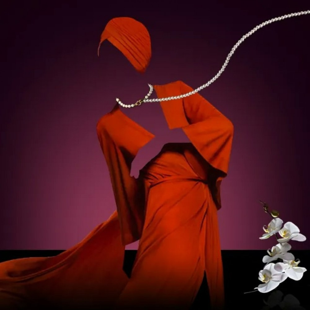 Нашийник із повідком із перлин Lockink Sevanda, білий