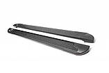 Бокові пороги Allmond Black (2 шт., алюм) для Toyota FJ Cruiser, фото 3