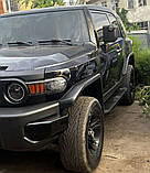 Бокові пороги Allmond Black (2 шт., алюм) для Toyota FJ Cruiser, фото 2