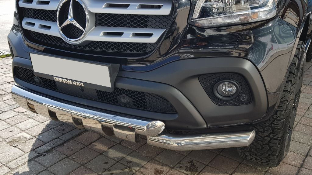 Передній вус Gronder (нерж, 70мм) для Mercedes X class, фото 1
