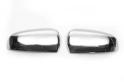 Накладки на дзеркала (2 шт., нерж) для BMW X5 E-70 2007-2013рр