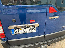 Планка над номером (нерж.) для Nissan NV400 2010-2024 рр
