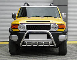 Кенгурятник WT003 (нерж) для Toyota FJ Cruiser