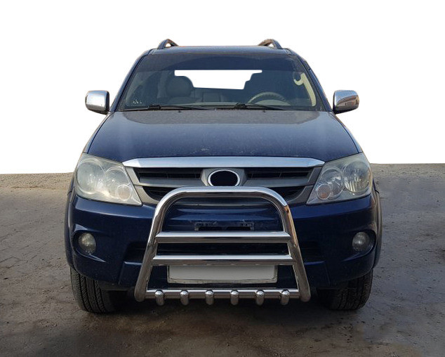 Кенгурятник F12-11 (нерж) для Toyota Fortuner 2006-2015 рр, фото 1