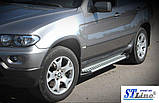 Бічні труби Special (2 шт., нерж) для BMW X5 E-53 1999-2006 рр, фото 2