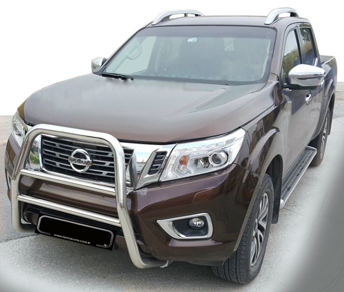 Кенгурятник WT018 (нерж) для Nissan Navara/NP300 2016-2024, фото 1