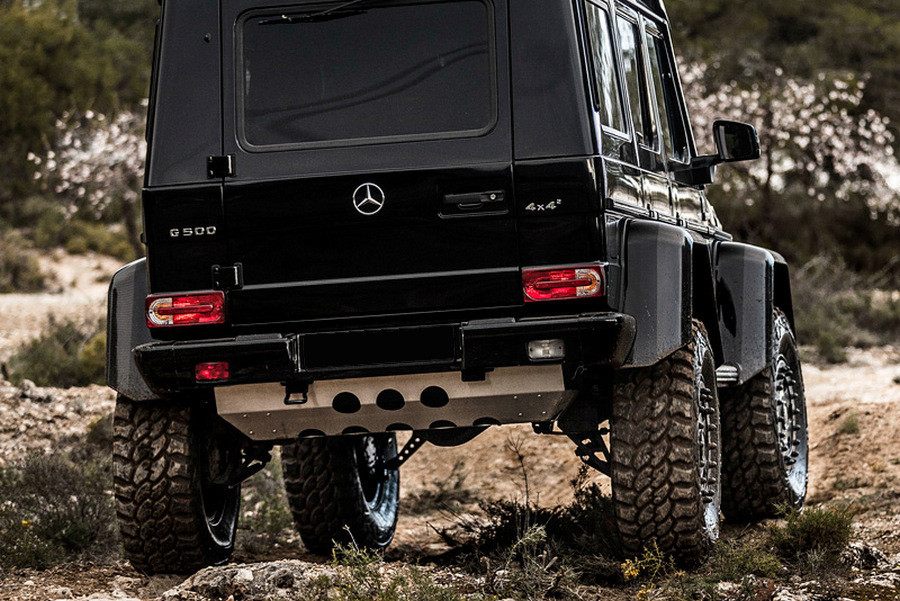 Захист заднього бампера (паливного бака) для Mercedes G сlass W463 1990-2018рр, фото 1