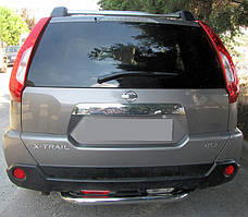 Задня скоба AK007 (2 шт., нерж.) для Nissan X-trail T31 2007-2014рр