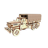 Деревянный конструктор "Военный грузовик STUDEBAKER" Pazly OPZ-003, 176 деталей, World-of-Toys