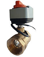 Двоходовий кульовий клапан з електроприводом Tervix Pro Line ORC 2 (нормально відкритий)