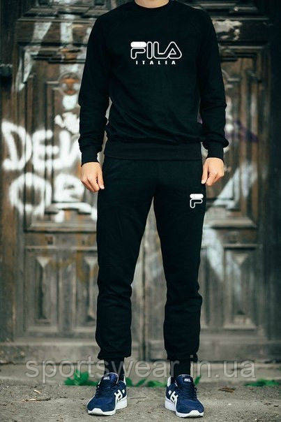 Чорний спортивний костюм FILA "" В стилі Fila ""