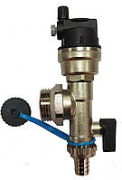 Воздухоотводчик Tervix со сливным клапаном, для коллекторов теплого пола (синяя полоска)