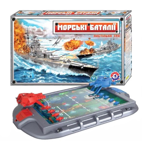 Гра настільна Technok Toys "Морські баталії", стратегічна гра, настільна гра для всієї родини (TN1110)