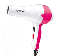 Фен для волос Gemei GM 1701 профессиональный для сушки волос,холодный обдув,Красный,2 режима работы,RTY