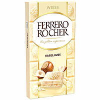 Шоколад білий Ferrero Rocher з лісовим горіхом 90 г