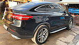 Бокові пороги (OEM) для Mercedes GLE coupe C292 2015-2019рр, фото 5