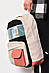 Жіночий рюкзак текстильний бежевого кольору 173421S, фото 2