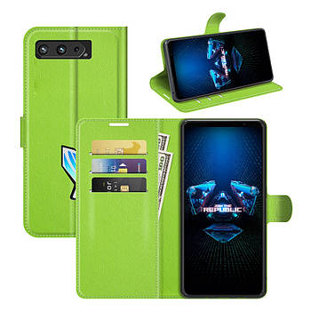 Чохол-книжка Litchie Wallet для Asus Rog Phone 5 Green