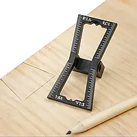 Шаблон для розмітки під з'єднання ластівчин хвіст, від 1:5 до 1:8