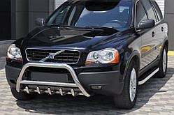 Кенгурятник WT003 (нерж.) для Volvo XC90 2002-2014 рр