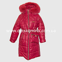 Зимове пальто для дівчинки "Сьюзі", від виробника гуртом і в роздріб