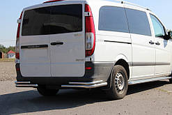 Задні куточки AK003-Double (2 шт., нерж) для Mercedes Viano 2004-2015 рр