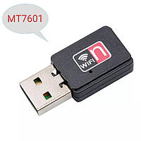 USB WiFi адаптер на чипе MT7601 со встроенной антенной для ПК, ноутбуков, тв тюнеров, ресиверов, Т2