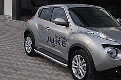 Бічні труби Ø60 (2 шт., нерж.) для Nissan Juke 2010-2019 рр