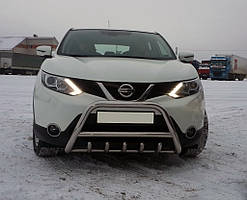 Кенгурятник WT003 (нерж) для Nissan Qashqai 2014-2021рр