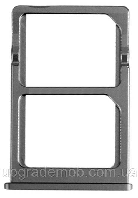 Тримач Sim-карти Xiaomi Mi 5 чорний на дві Sim-карти