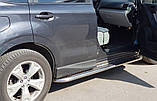 Бокові пороги Premium (2 шт., нерж.) Ø42 для Subaru Forester 2013-2018 рр, фото 2